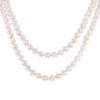 Tasaki Pearl Basic long necklace in silver and cultured Akoya pearls - 00pp thumbnail