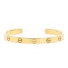 Bracelet Cartier Love ouvert en or jaune, taille 18 - 00pp thumbnail
