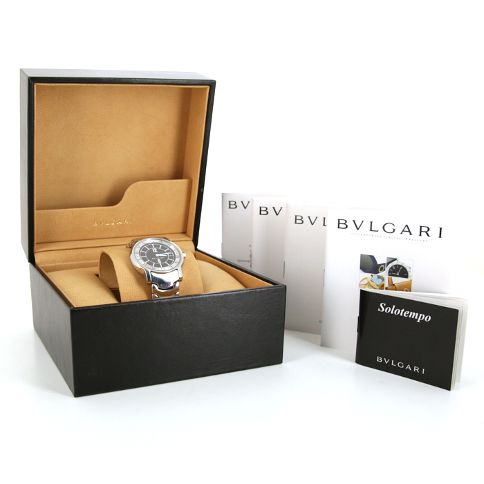 Montre Bulgari Solotempo en acier Vers  2000