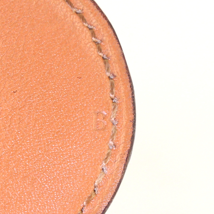 Cinturón Hermès en cuero beige - Detail D3