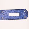 Hermes Birkin 35 cm handbag in Bleu Saphir alligator - Detail D4 thumbnail