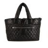 Chanel  Coco Cocoon bag worn on the shoulder or carried in the hand  in black quilted canvas  and black leather - 360 thumbnail