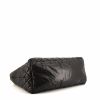 Chanel  Coco Cocoon bag worn on the shoulder or carried in the hand  in black quilted canvas  and black leather - Detail D4 thumbnail