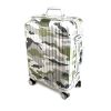 Rimowa rigid suitcase in green, grey, white and black aluminium - 00pp thumbnail