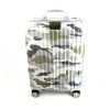 Rimowa rigid suitcase in green, grey, white and black aluminium - 360 thumbnail