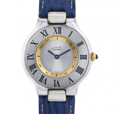 Reloj Cartier Must 21 de acero y oro chapado Ref :  1330 - M21 Circa  2003