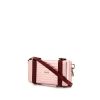 Sac bandoulière Dior & Rimowa Pochette Personal en aluminium rose et cuir bordeaux - 00pp thumbnail