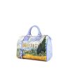 Louis Vuitton Speedy Editions Limitées handbag in blue, green and yellow leather - 00pp thumbnail