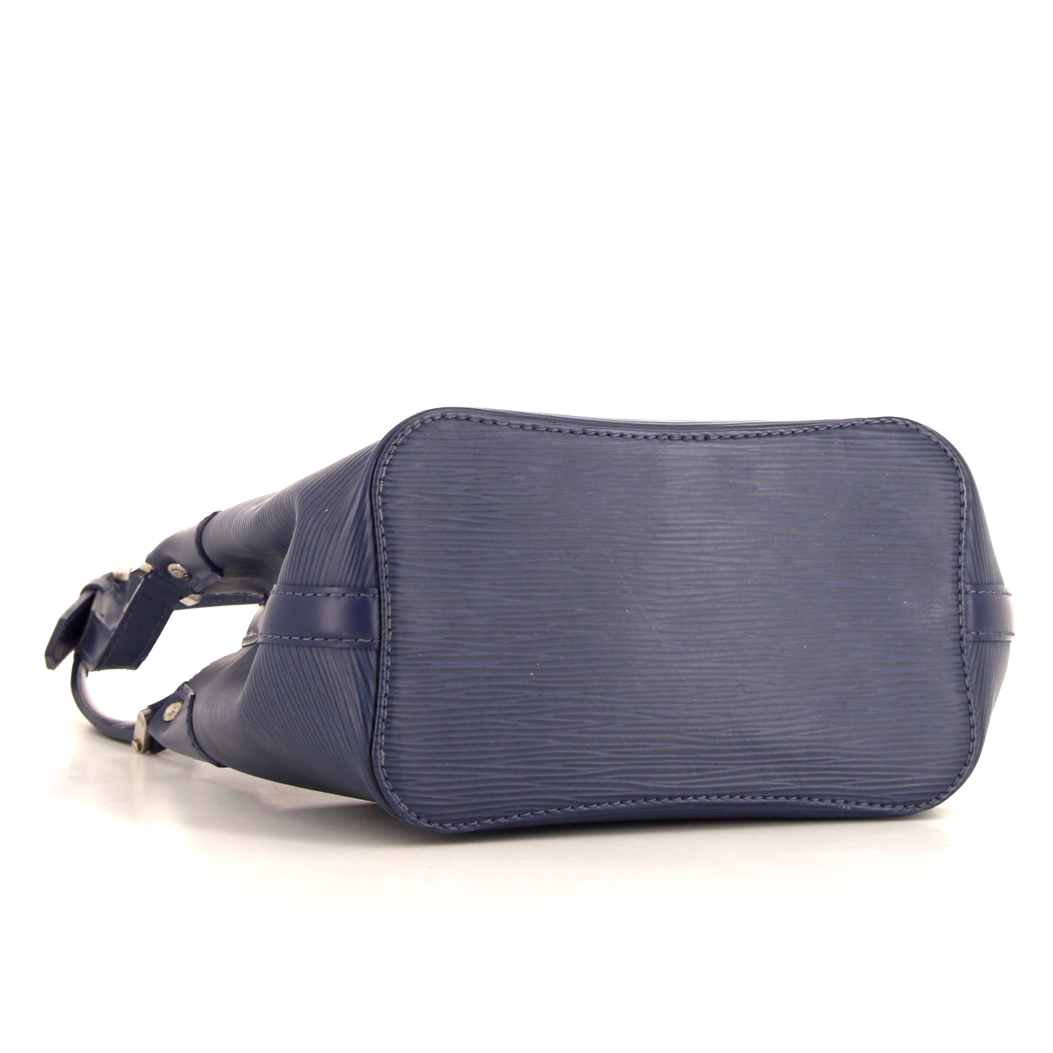 Sac à main Louis Vuitton Mandara en cuir épi bleu - Detail D4