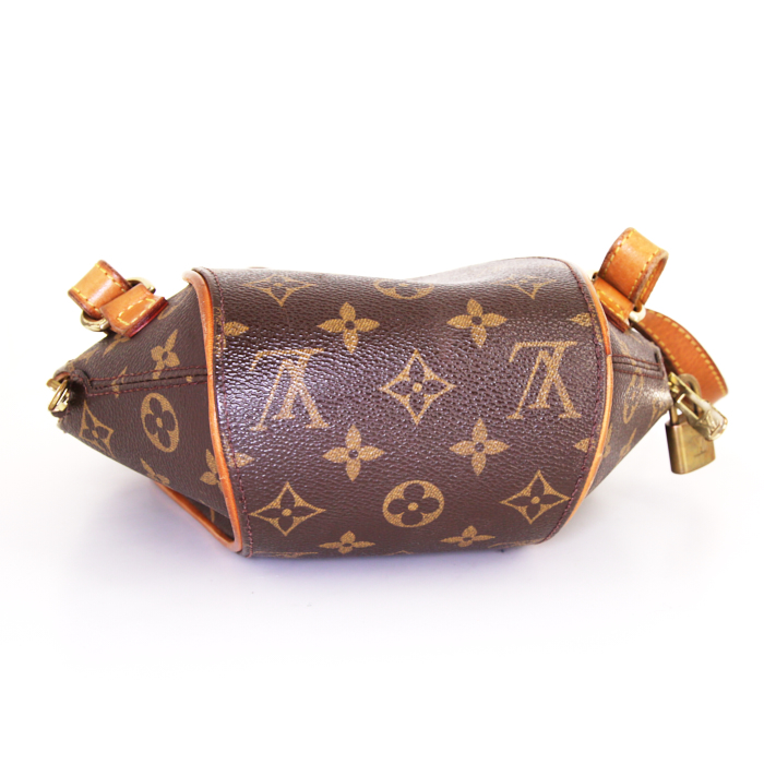 Louis Vuitton Ellipse backpack in brown monogram canvas and natural leather - Detail D4