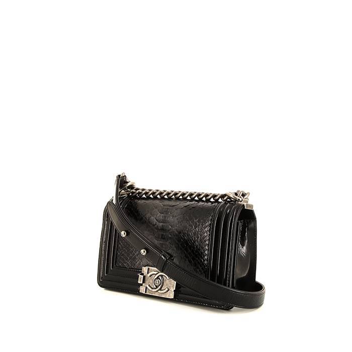 Chanel Snakeskin Boy Bag - Janet Mandell