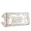 Shopping bag Dior Book Tote modello piccolo in tela grigia e bianca con motivo - Detail D4 thumbnail