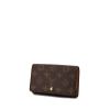 Billetera Louis Vuitton en lona Monogram marrón y cuero marrón - 00pp thumbnail
