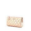 Bolsito de mano Chanel en cuero acolchado rosa metalizada - 00pp thumbnail
