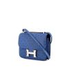 Hermes Constance handbag in blue Mykonos ostrich leather - 00pp thumbnail