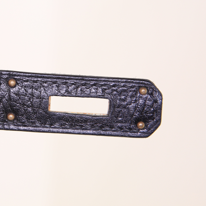 Sac Hermes Kelly 32 cm en cuir Fjord noir - Detail D5