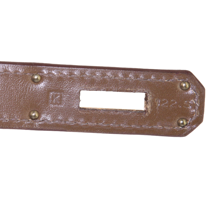 Hermes Kelly 32 cm handbag in olive green box leather - Detail D5