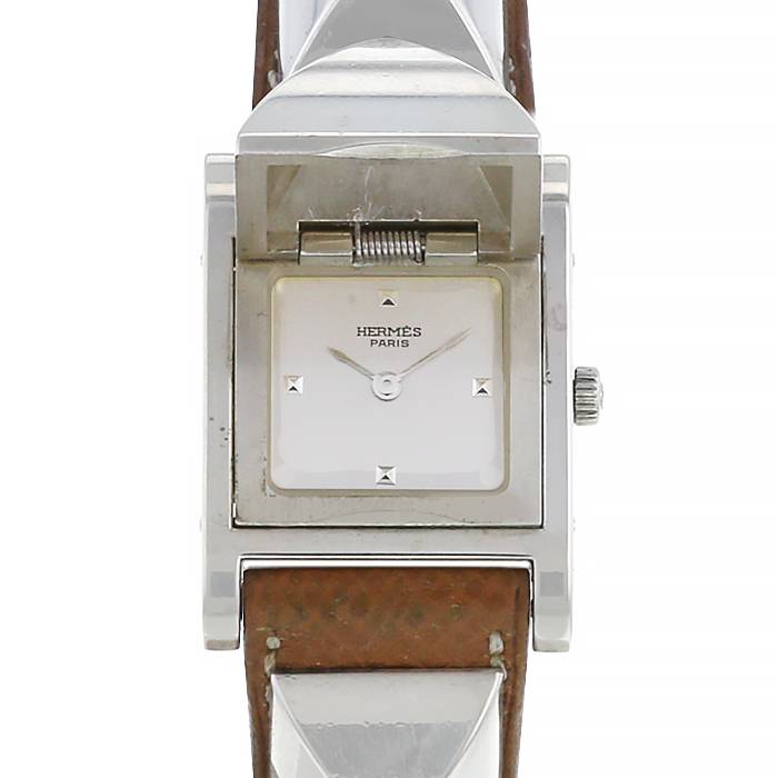 Hermes Médor watch in silver Circa  1990 - 00pp
