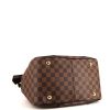 Louis Vuitton handbag in damier canvas and brown leather - Detail D4 thumbnail