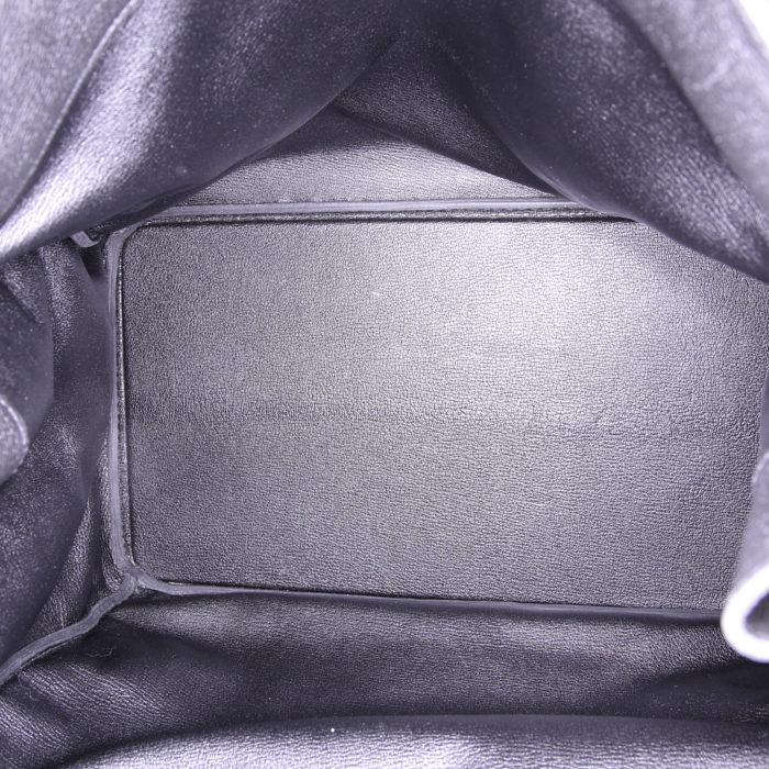 Sac de voyage Hermes Haut à Courroies - Travel Bag en cuir togo noir - Detail D2