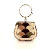 Chloé Nile small model handbag in beige, khaki, rust-coloured and brown multicolor suede and beige leather - 360 thumbnail