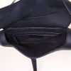 Bolso de mano Dior Saddle en cuero negro mate - Detail D2 thumbnail