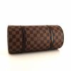 Louis Vuitton Papillon handbag in ebene damier canvas and brown leather - Detail D4 thumbnail