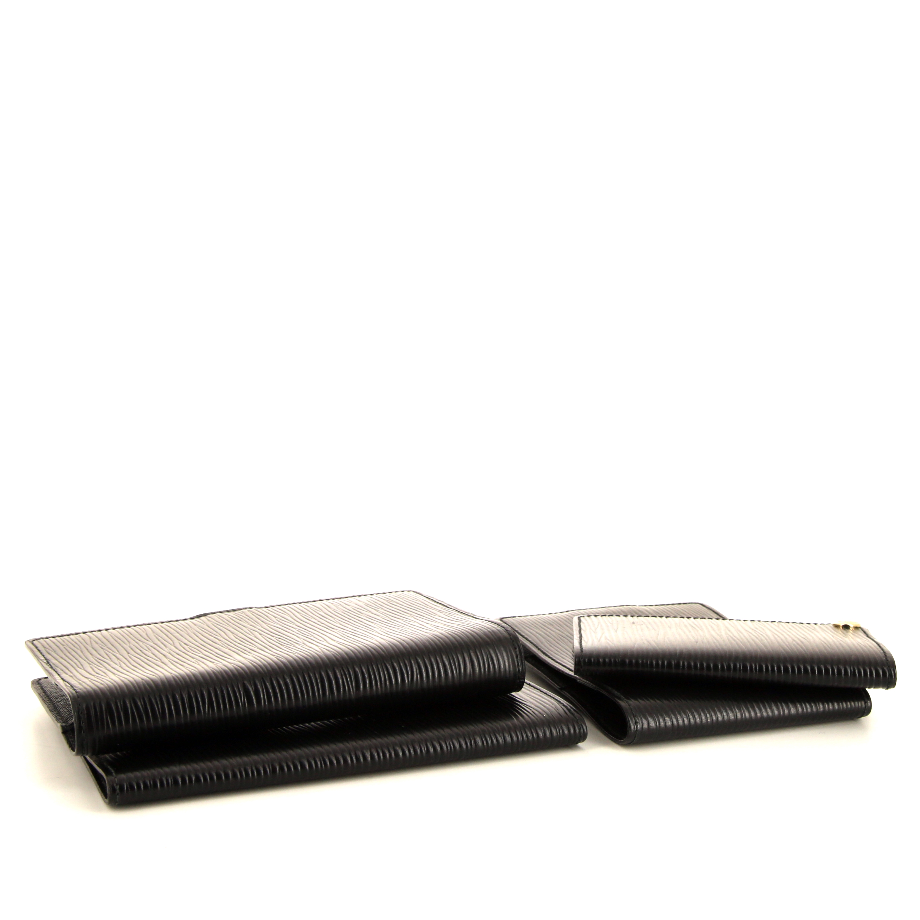 Louis Vuitton wallet in black epi leather - Detail D5