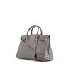Saint Laurent Sac de jour handbag in grey leather - 00pp thumbnail