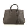 Bolso de mano Saint Laurent  Sac de jour modelo pequeño  en cuero gris - 360 thumbnail