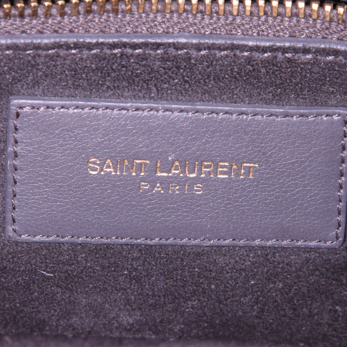 Saint Laurent  Sac de jour small model  handbag  in grey leather - Detail D4