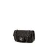 Bolso bandolera Chanel Mini Timeless en cuero acolchado negro - 00pp thumbnail