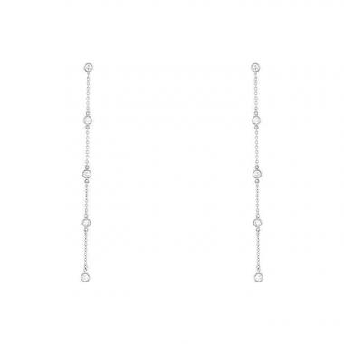 Pendientes Tiffany & Co en platino y diamantes