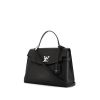 Bolso de mano Louis Vuitton Lockme en cuero granulado negro - 00pp thumbnail