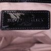 Burberry handbag in beige Haymarket canvas and black patent leather - Detail D3 thumbnail