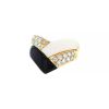 Van Cleef & Arpels rings in yellow gold,  coral and onyx - 00pp thumbnail