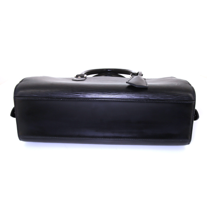 Louis Vuitton Pont Neuf handbag in black epi leather - Detail D4
