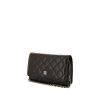 Bolso bandolera Chanel Wallet on Chain en cuero acolchado negro - 00pp thumbnail