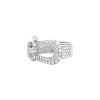 Fred Force 10 large model ring in white gold and diamonds - 00pp thumbnail