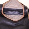 Hermes Nouméa handbag in black and gold leather - Detail D2 thumbnail