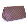Shopping bag Louis Vuitton Hampstead in tela a scacchi marrone e pelle marrone - Detail D4 thumbnail