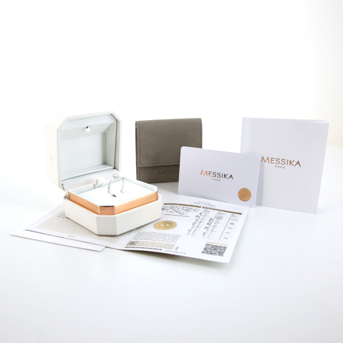 Anello Messika in oro bianco e diamanti - Detail D2