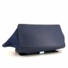 Celine Trapeze large model handbag in navy blue leather and navy blue suede - Detail D4 thumbnail