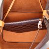 Louis Vuitton NéoNoé shoulder bag in brown damier canvas and orange leather - Detail D2 thumbnail