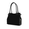 Gucci Mors handbag in black suede and black leather - 00pp thumbnail