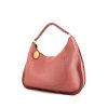 Fendi Selleria shopping bag in pink grained leather - 00pp thumbnail