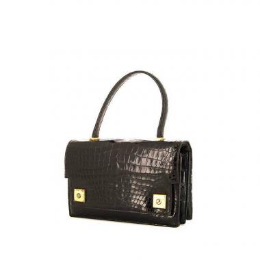 Borsa Hermès Piano in coccodrillo nero