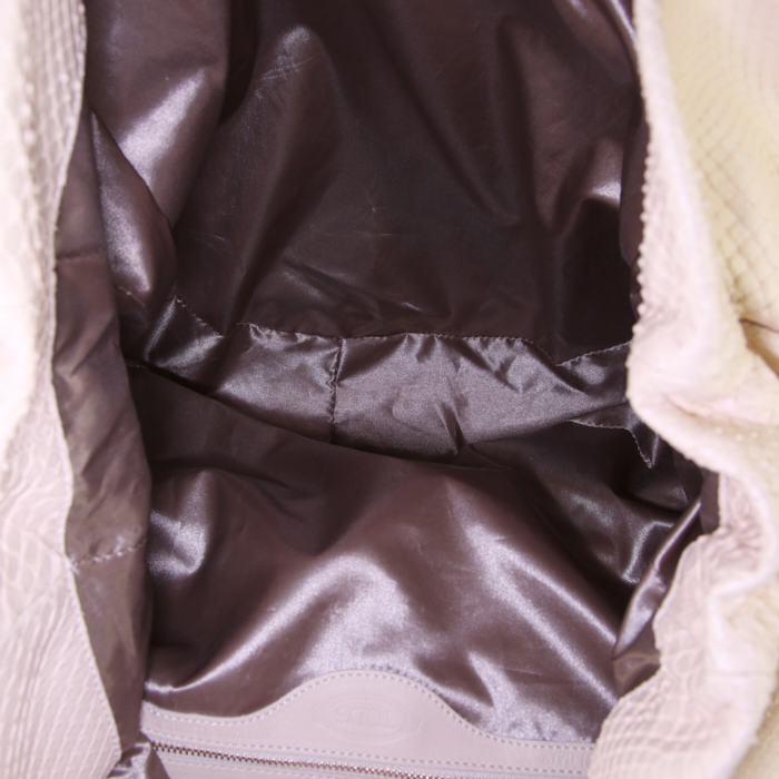 Bolso Cabás Tod's en piel de pitón cruda - Detail D2