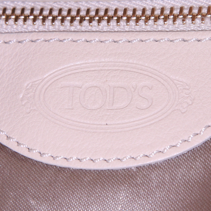 Tod's shopping bag in ecru python - Detail D3