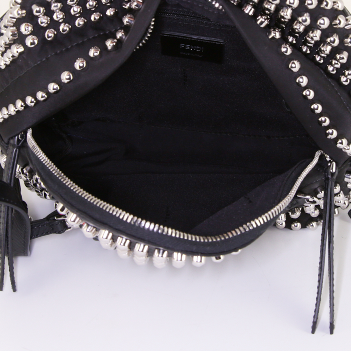 Sac à dos Fendi petit modèle en toile noire - Detail D3